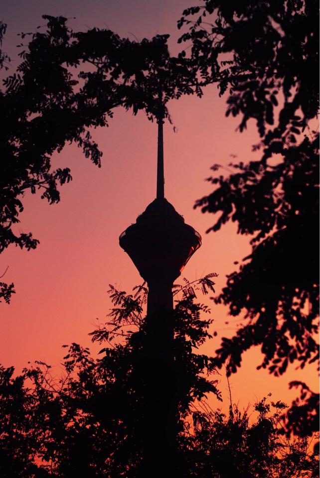 Tower at Sunset Silhouette - Related Dark Wallpapers wallpaper