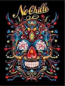 Vibrant Sugar Skull Art