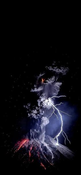 Volcanic Lightning Storm