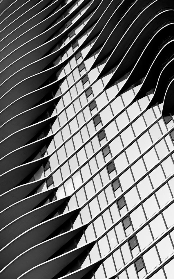 Wavy Building Facade - Related Dark Wallpapers wallpaper