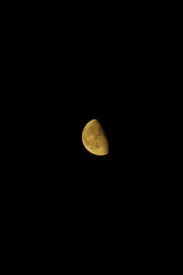Waxing Gibbous Moon - Related Dark Wallpapers wallpaper