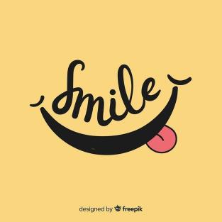 Whimsical Smile Illustration - Related Dark Wallpapers wallpaper