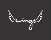 Wings Script Logo