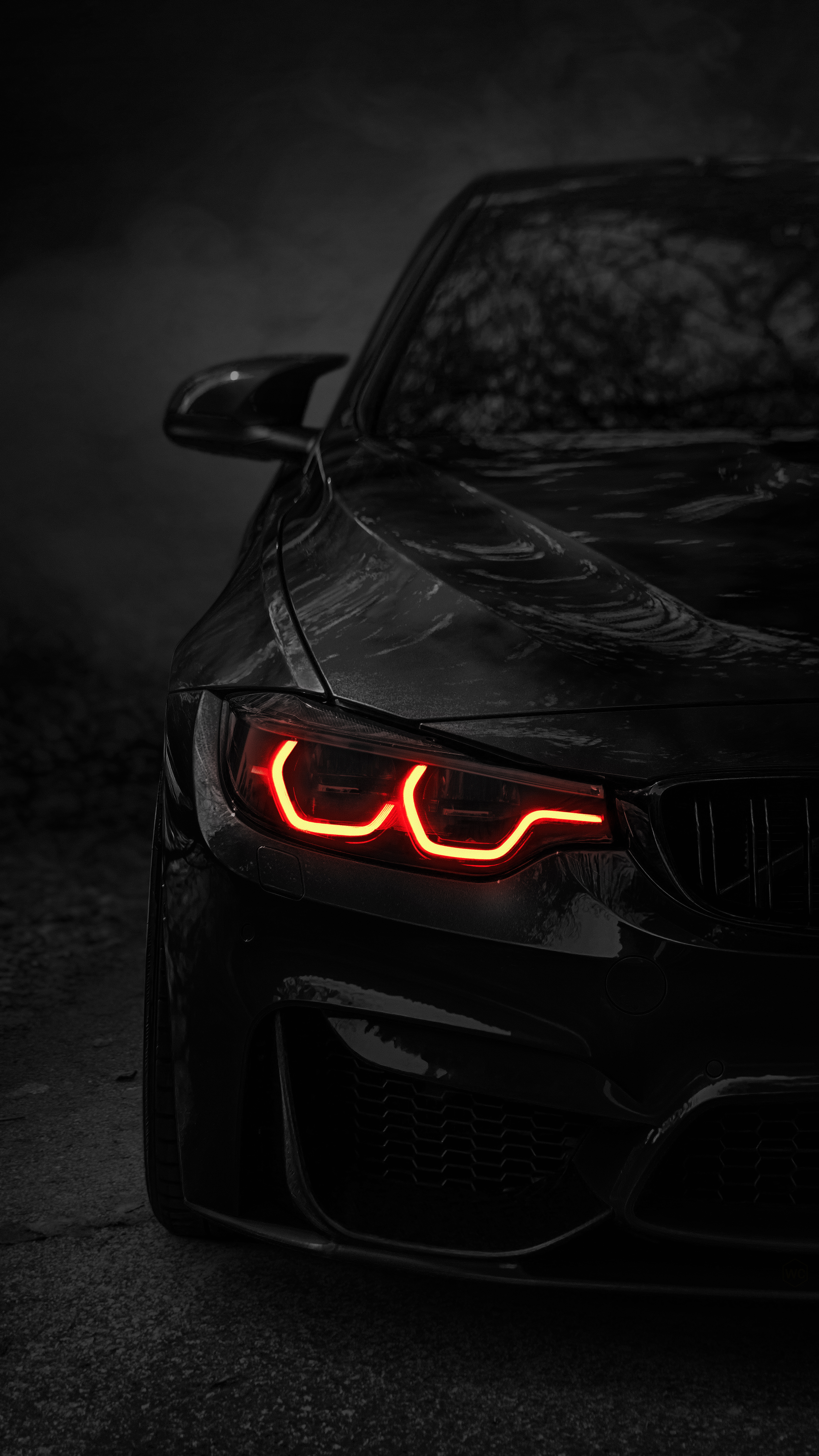 Glowing BMW Red Headlights - bmw wallpaper for Darkify