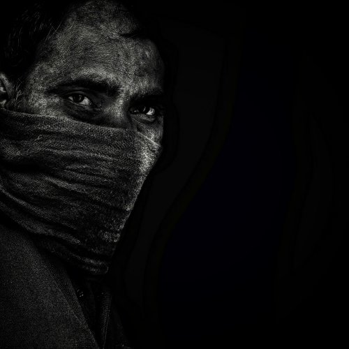 Mysterious Masked Man Portrait - Related Ghetto Wallpapers wallpaper