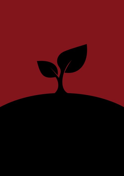 Minimalist Sprout Silhouette Wallpaper - Related Ghetto Wallpapers wallpaper