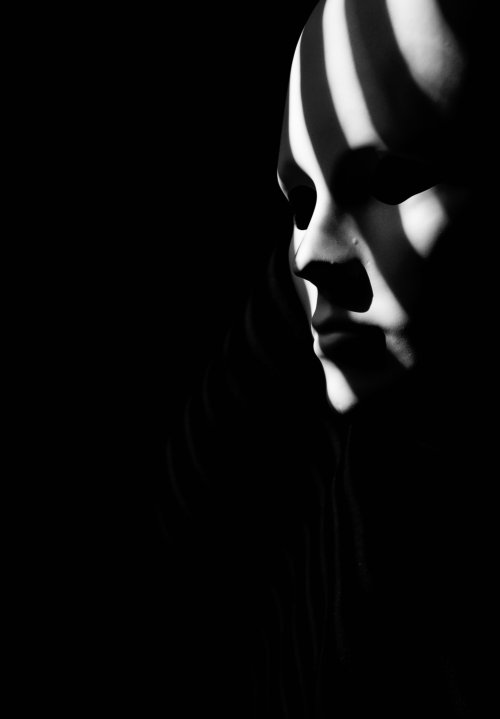 Shadowed White Mask