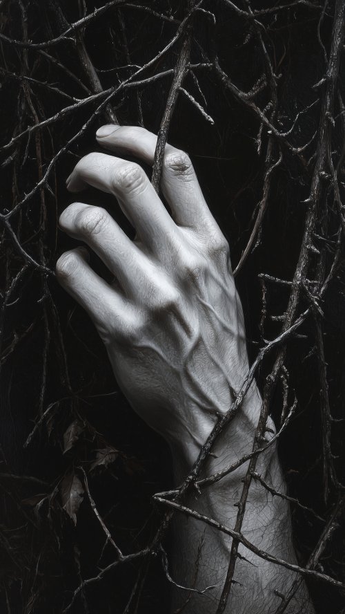 Hand Reaching Through Thorns - Related Ghetto Wallpapers wallpaper