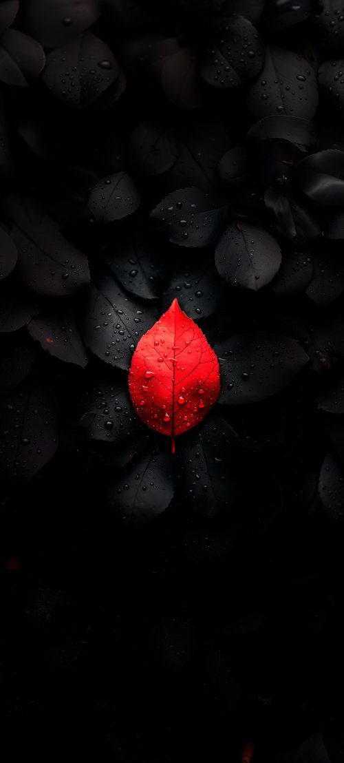 Vibrant Red Leaf - Related Ghetto Wallpapers wallpaper