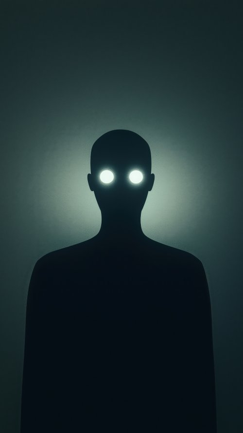 Glowing Eyes Silhouette - Related Ghetto Wallpapers wallpaper