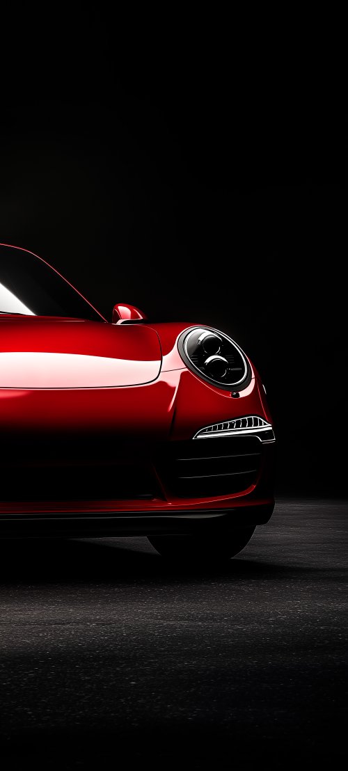 Red Porsche Sports Car - Darkify Wallpaper