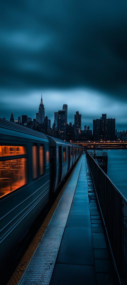 Subway Train City Skyline - city Wallpaper