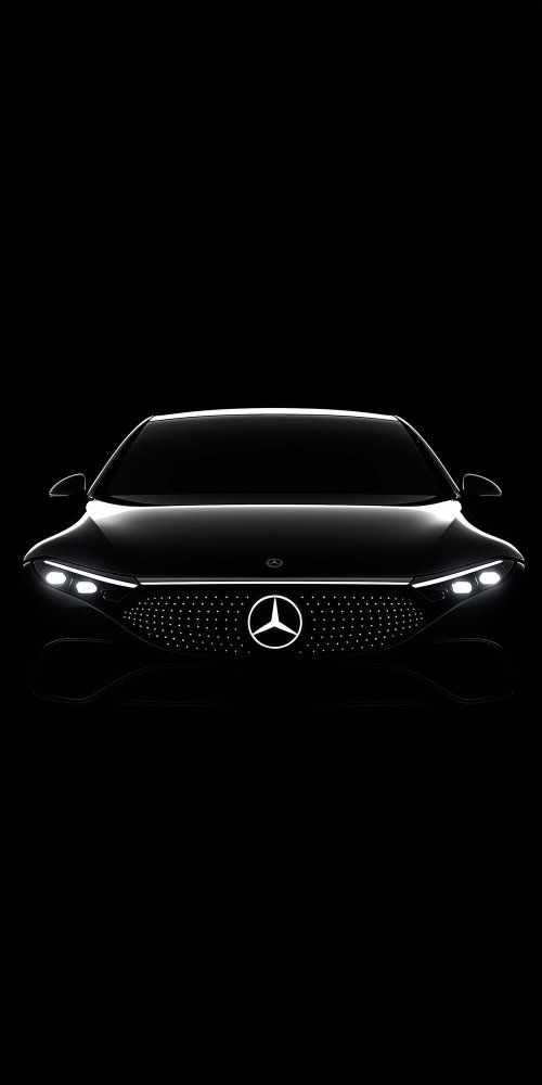 Glowing Mercedes Front Grille - mercedes-benz Wallpaper