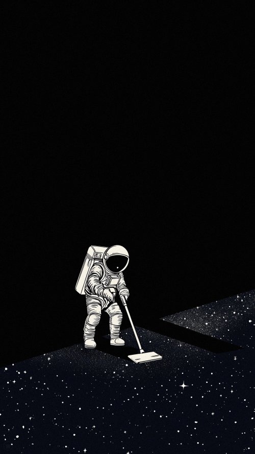 Astronaut Cleaning The Galaxy - Related Ghetto Wallpapers wallpaper