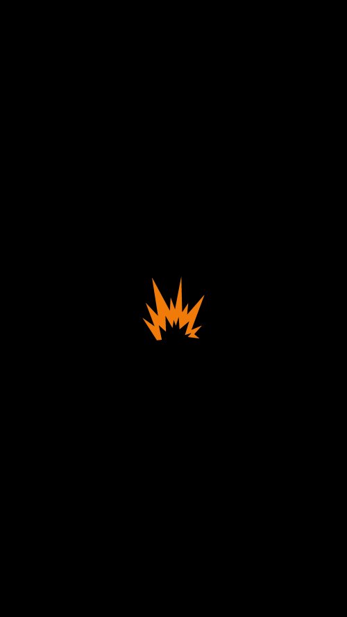 Minimalist Orange Explosion Icon - Related Ghetto Wallpapers wallpaper