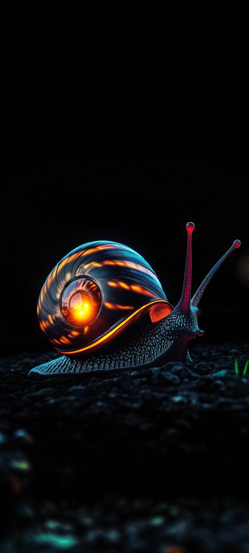 Glowing Neon Snail Art - Related Ghetto Wallpapers wallpaper