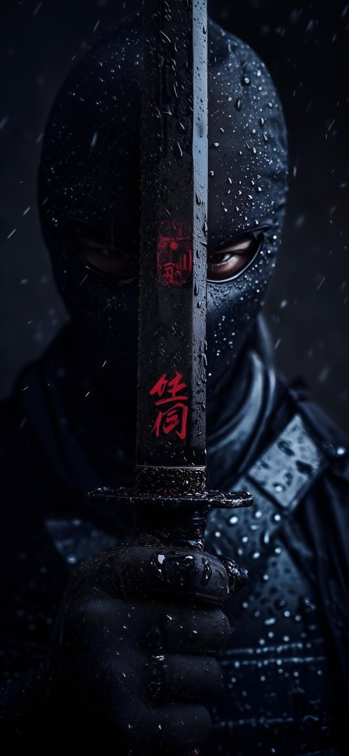 Stealthy Ninja Warrior Portrait - Related Ghetto Wallpapers wallpaper