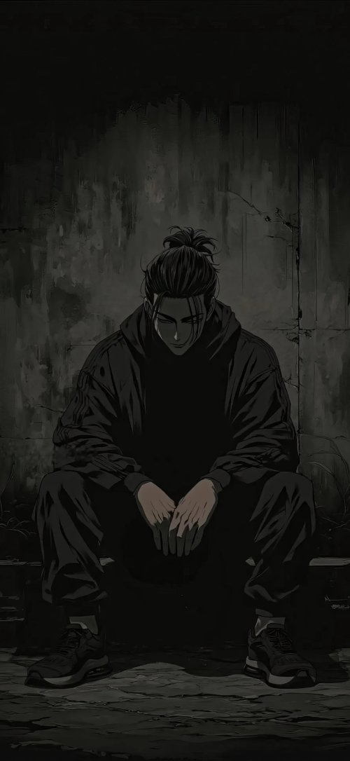 Dark Anime Boy Portrait - anime Wallpaper