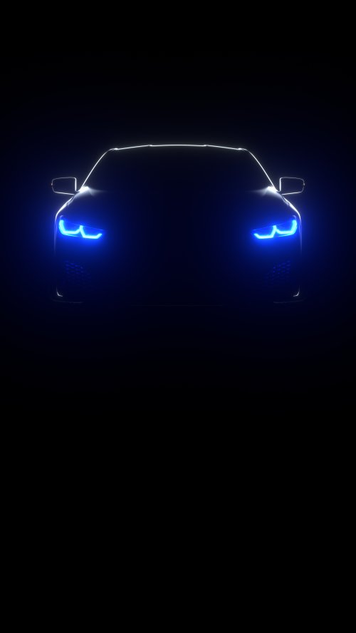 Neon Blue Audi Silhouette - Related Ghetto Wallpapers wallpaper