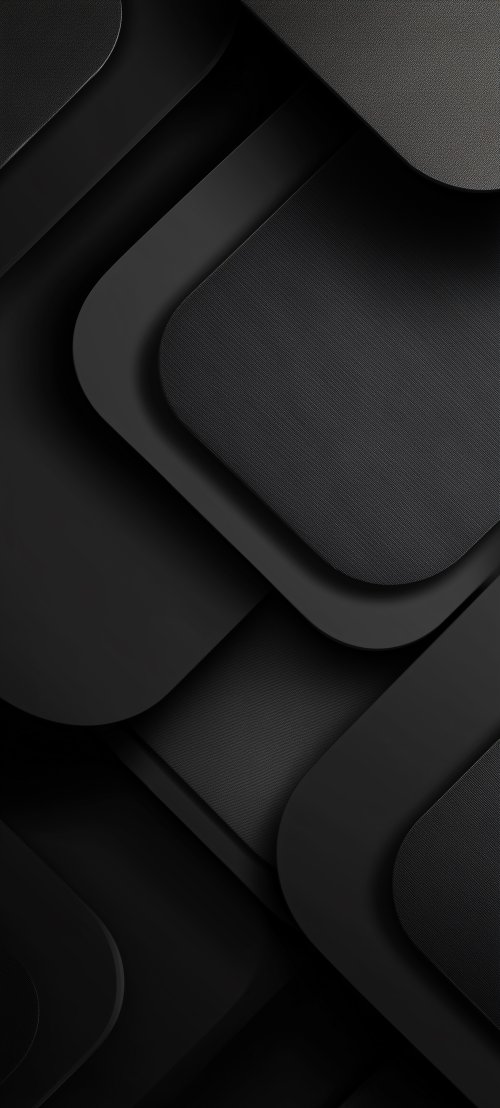 Minimal Black Layered Shapes - Related Darkify wallpaper