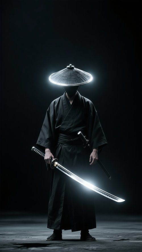 Glowing Neon Samurai Warrior - Related Ghetto Wallpapers wallpaper