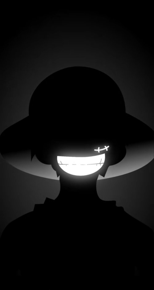 Luffy Silhouette Neon Smile - Related Ghetto Wallpapers wallpaper