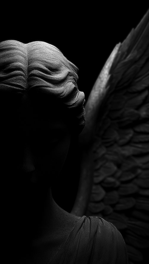 Dark Angel Stone Statue - Related Ghetto Wallpapers wallpaper