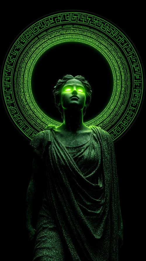 Glowing Neon Statue Goddess - Related Ghetto Wallpapers wallpaper