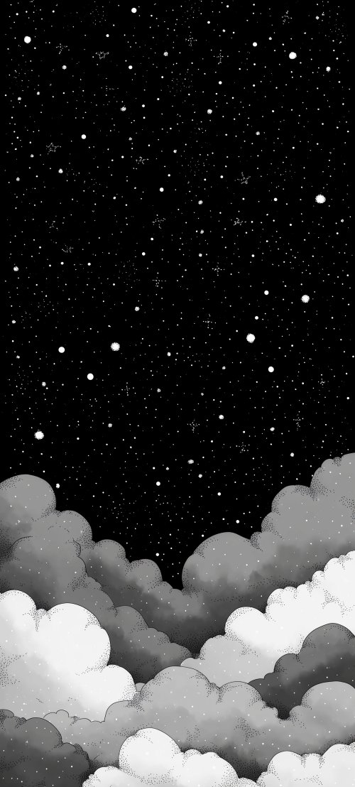 Starry Night Cloudscape Wallpaper - Related Ghetto Wallpapers wallpaper