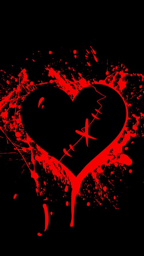Stitched Red Heart Art - Related Ghetto Wallpapers wallpaper