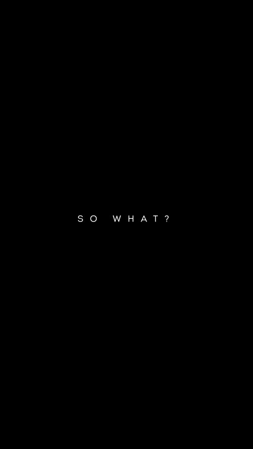 So What Minimal Quote - Related StockWalls wallpaper