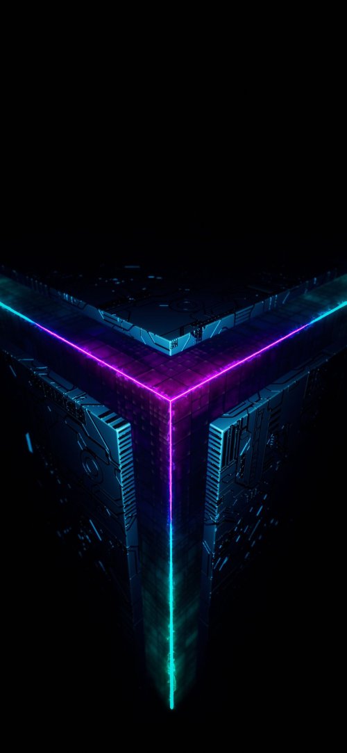Neon Cyberpunk Tech Cube - cyberpunk Wallpaper