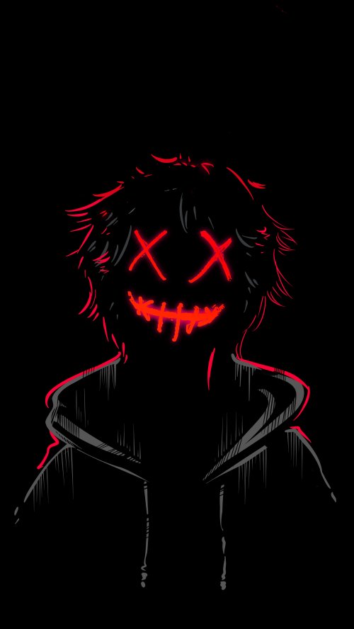 Neon Red X-Eye Mask