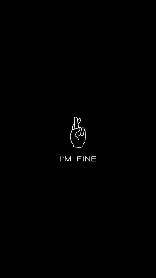 I'm Fine Minimal Wallpaper - Related Ghetto Wallpapers wallpaper