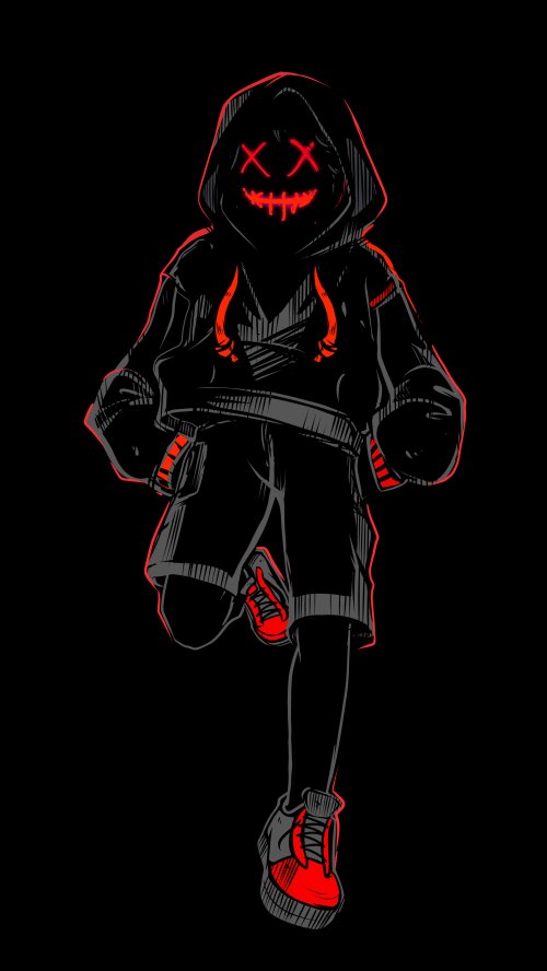 Glowing Red Neon Hoodie - neon Wallpaper