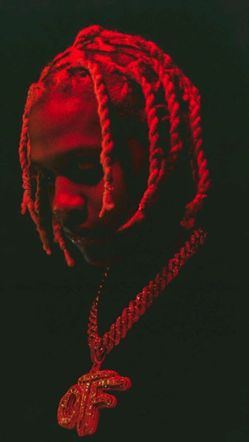 Red Neon Rapper Portrait - Related Ghetto Wallpapers wallpaper