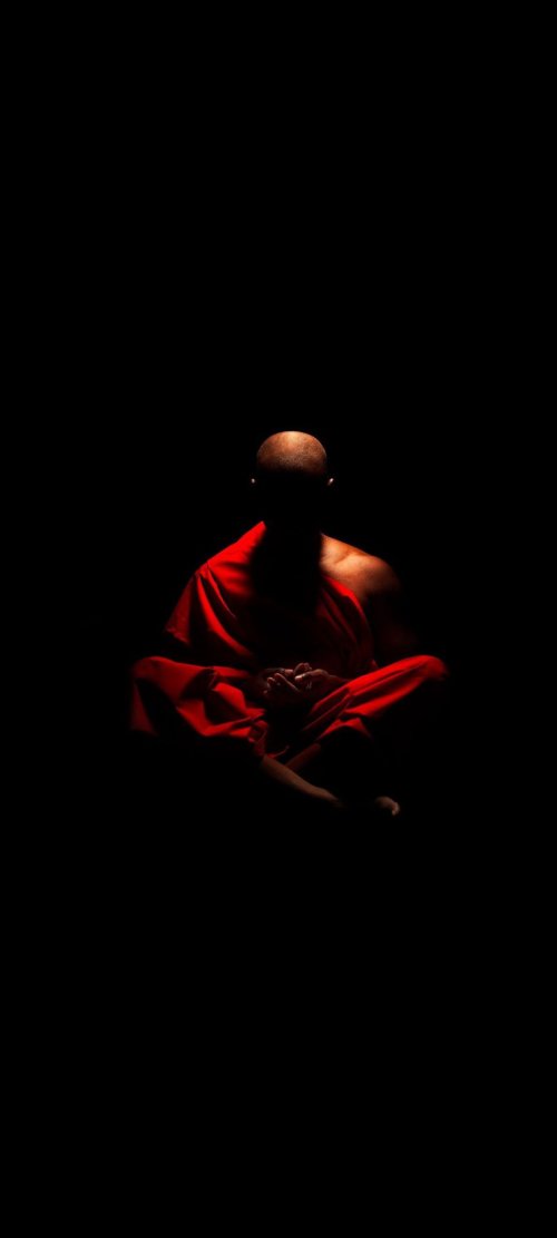 Meditating Monk in Red - Related Ghetto Wallpapers wallpaper