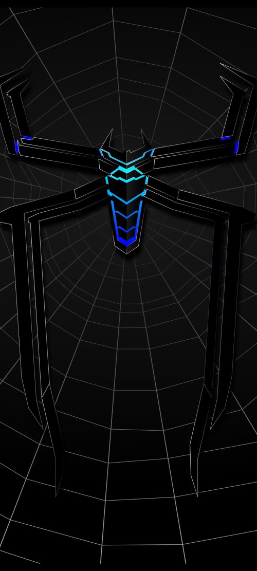 Neon Blue Spider-Man Logo - Related Desktop & Laptop wallpaper