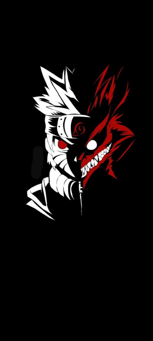Naruto Kurama Split Face - Related Ghetto Wallpapers wallpaper