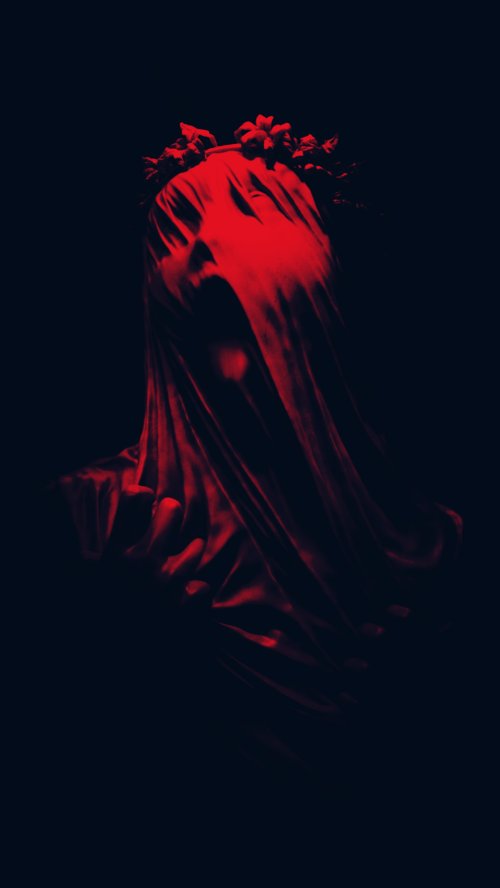 Veiled Red Sculpture - sculpture Wallpaper