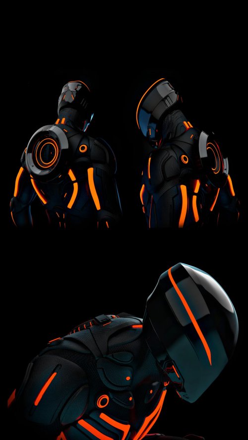 Neon Cyberpunk Robotic Armor - cyberpunk Wallpaper