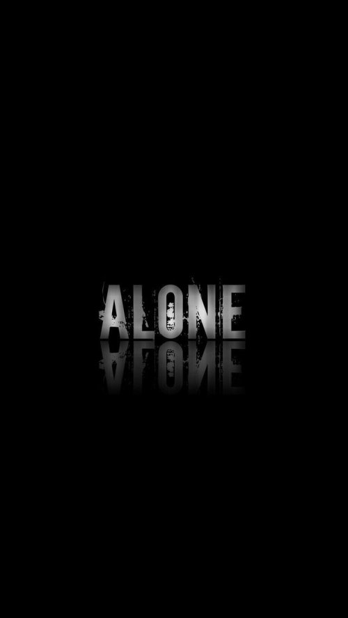Alone Text Reflection Wallpaper - Related Ghetto Wallpapers wallpaper