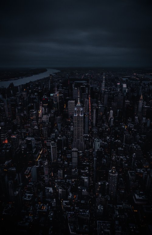 Dark New York Skyline - Related Ghetto Wallpapers wallpaper