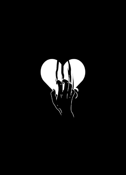 Clawed Heart Minimal Art - Related Ghetto Wallpapers wallpaper