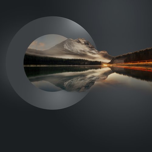 Circular Mountain Lake View - Related Ghetto Wallpapers wallpaper