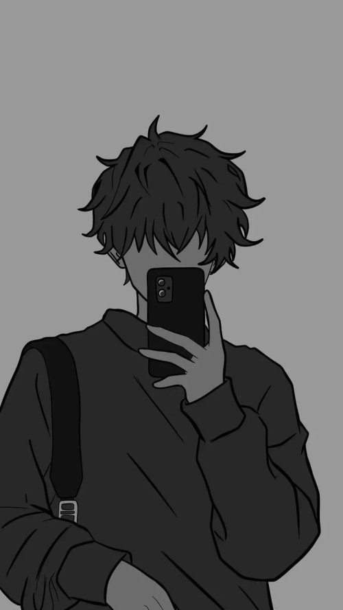 Anime Boy Mirror Selfie - Related Ghetto Wallpapers wallpaper