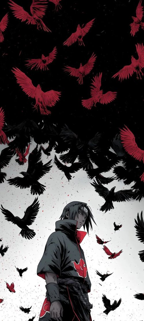 Itachi Uchiha Crow Wallpaper - Related Ghetto Wallpapers wallpaper