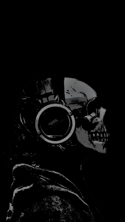 Skull Listening To Music - Related Ghetto Wallpapers wallpaper