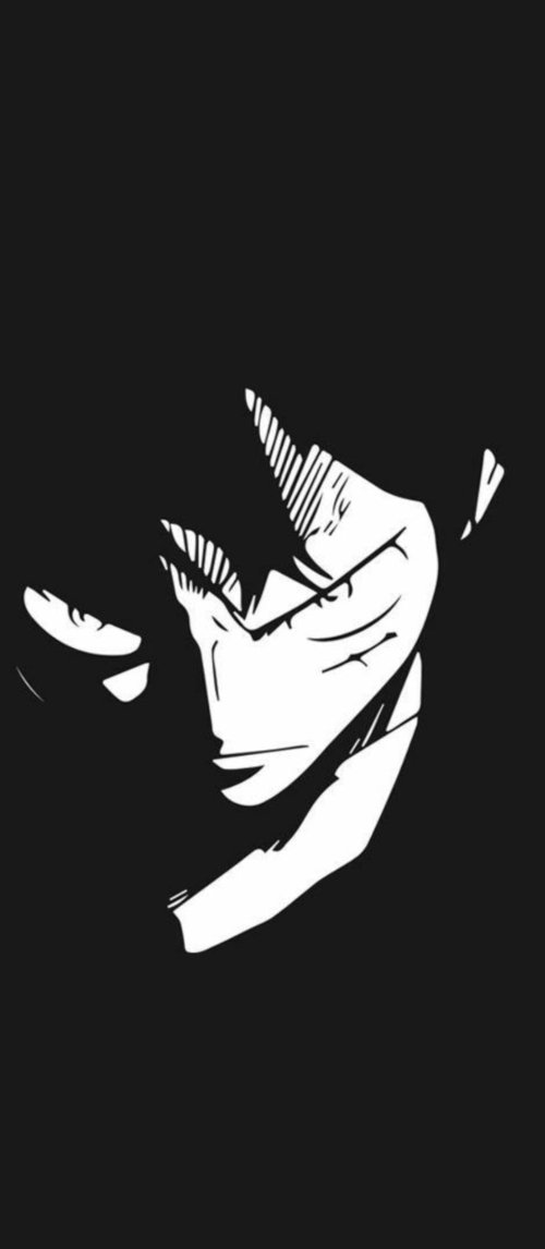 Luffy Minimalist Dark Portrait - Related Ghetto Wallpapers wallpaper