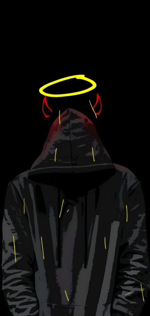 Neon Halo Devil Hoodie - neon Wallpaper